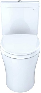 TOTO MS446124CEMG#01 Aquia IV WASHLET Elongated Dual Flush 1.28 and 0.8 GPF CeFiONtect