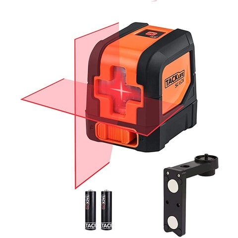 Tacklife SC-L01-50 Feet Laser Level Self-Leveling Horizontal and Vertical Cross-Line Laser
