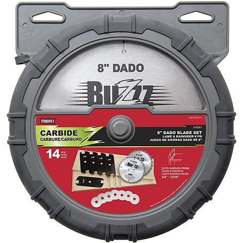 The Mibro Group 416381 Carbide Stacking Dado Blade Set