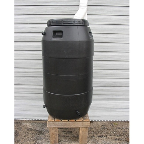 Upcycle Black Rain Barrel