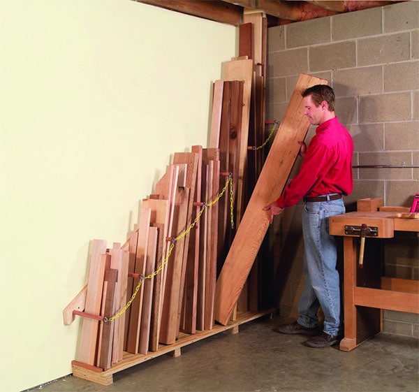 Vertical Lumber Organizer