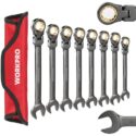 WORKPRO Flex-Head Ratcheting Wrench Set