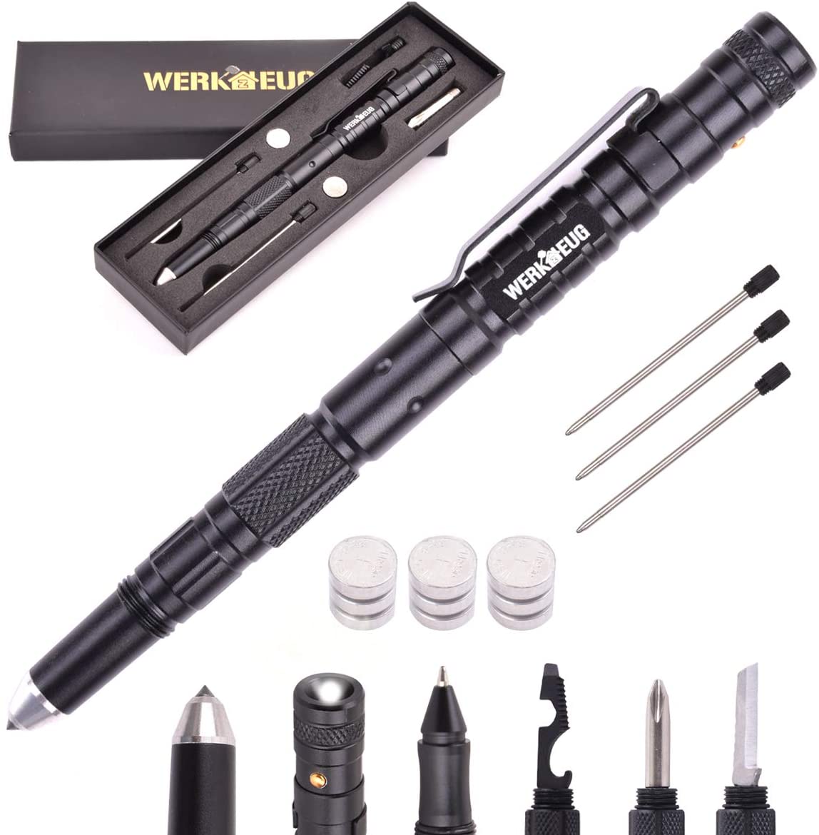Werkzeug Tactical Pen 10-in-1