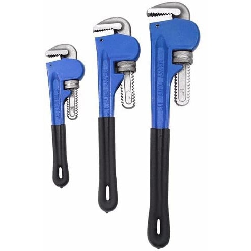 Wideskall 000-5739 Soft Grip Pipe Wrench Set