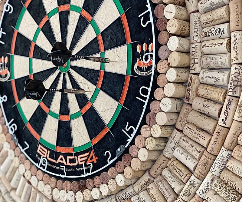 Wine Cork Dartboard