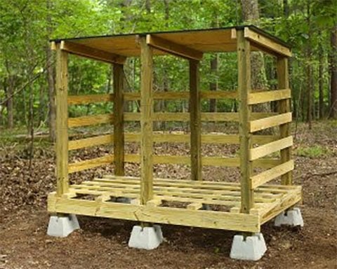 Wood drying house plan from Burn Dry Firewood