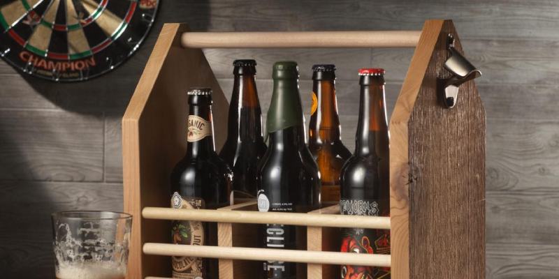 Wooden Beer Caddy