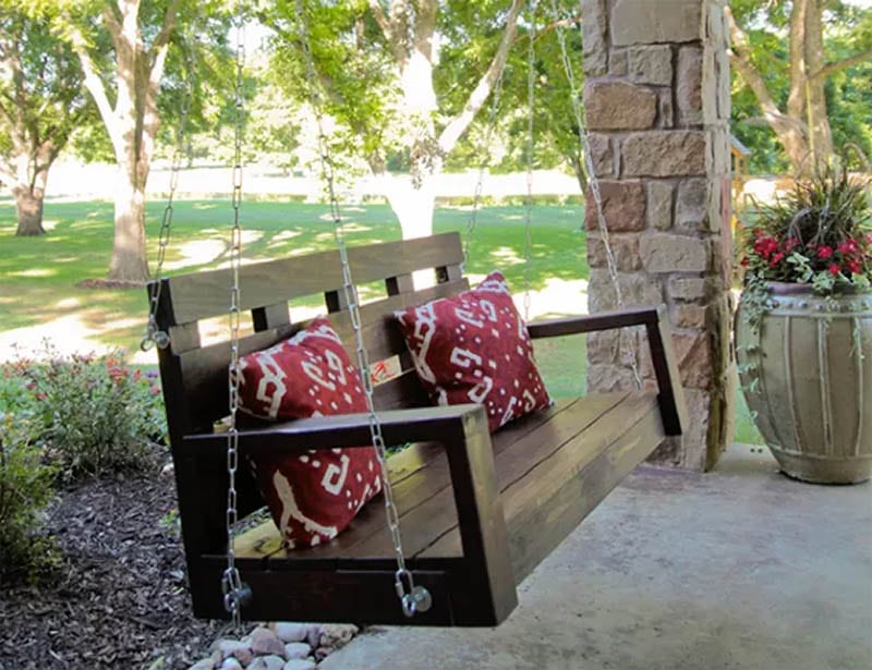 Wooden Chain Swing