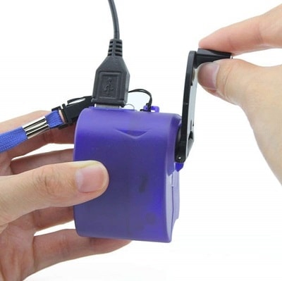 Wrisky Hand Crank Generator USB Cellphone Emergency Charger For PDA MP3 Samsung