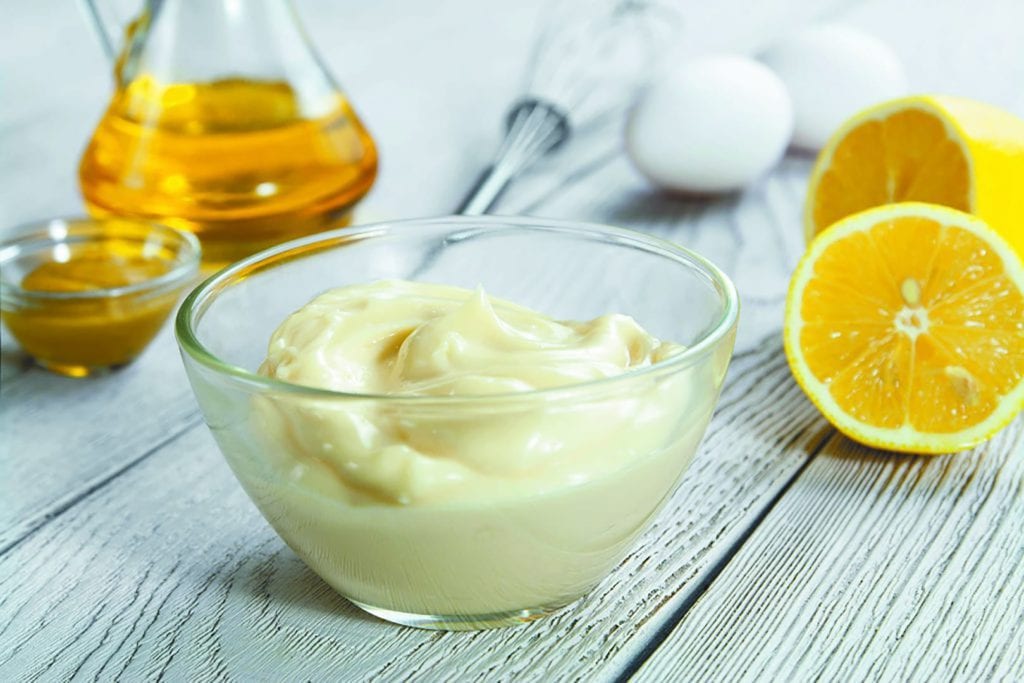 a bowl of mayo