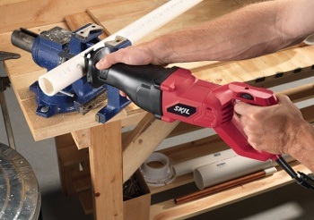 a corded reciprocating saw