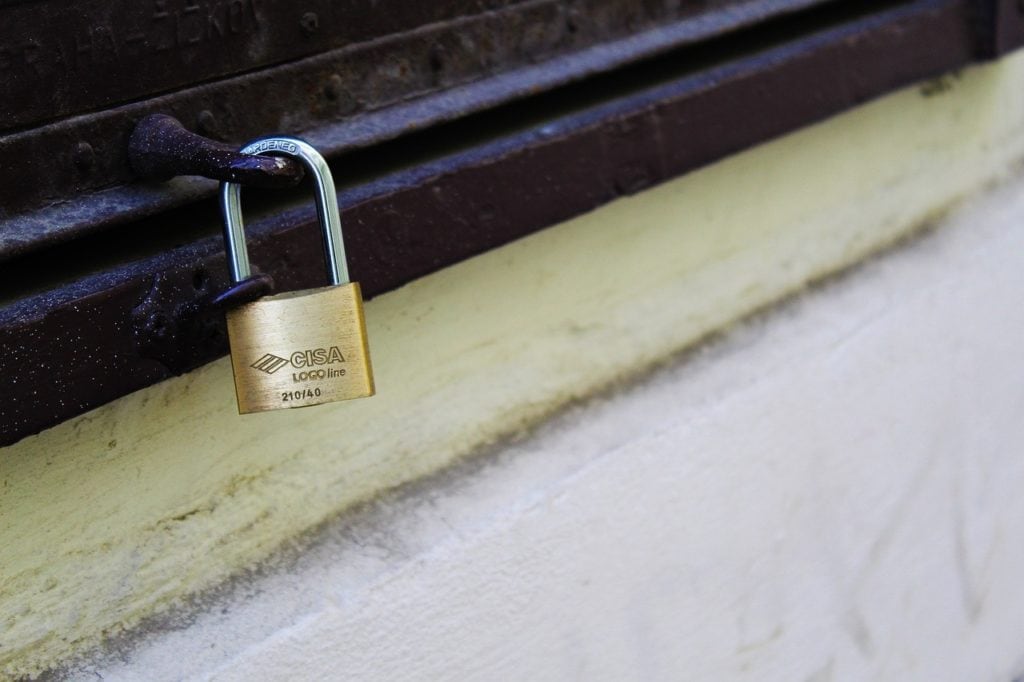 a padlock