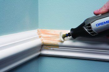 a rotary tool being used