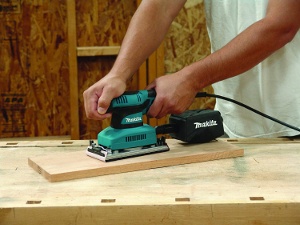 a sander for kitchen cabinets