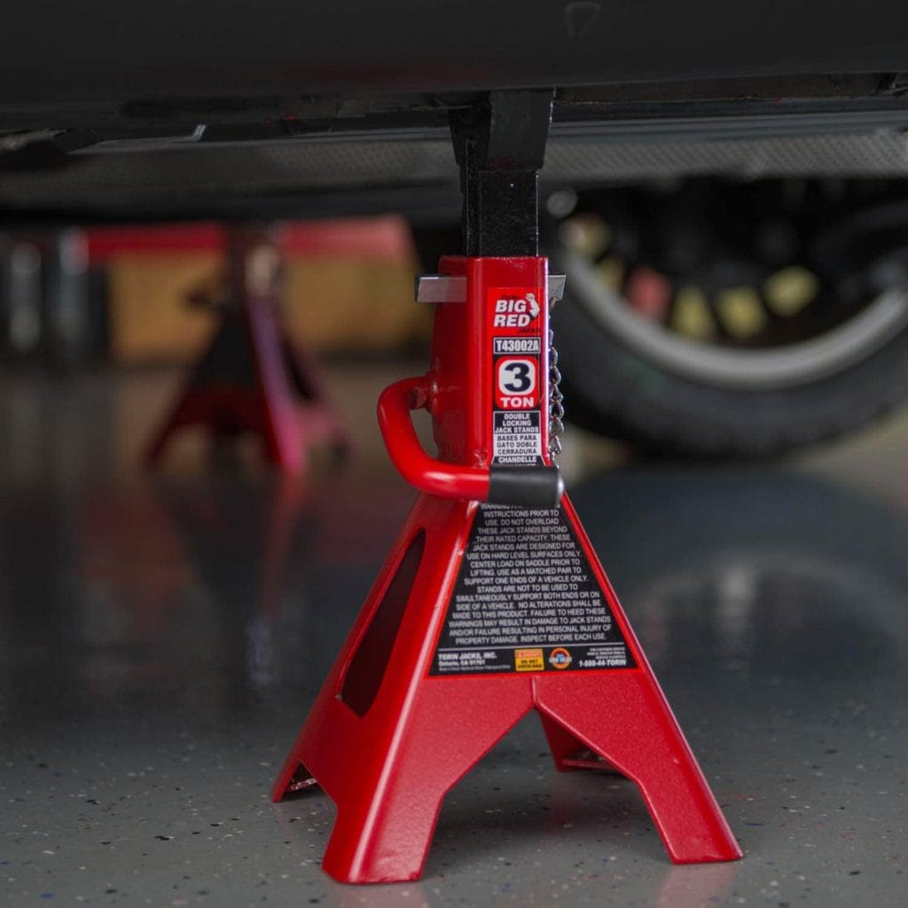 actual use of Big Red T43002A Torin Steel Jack Stands