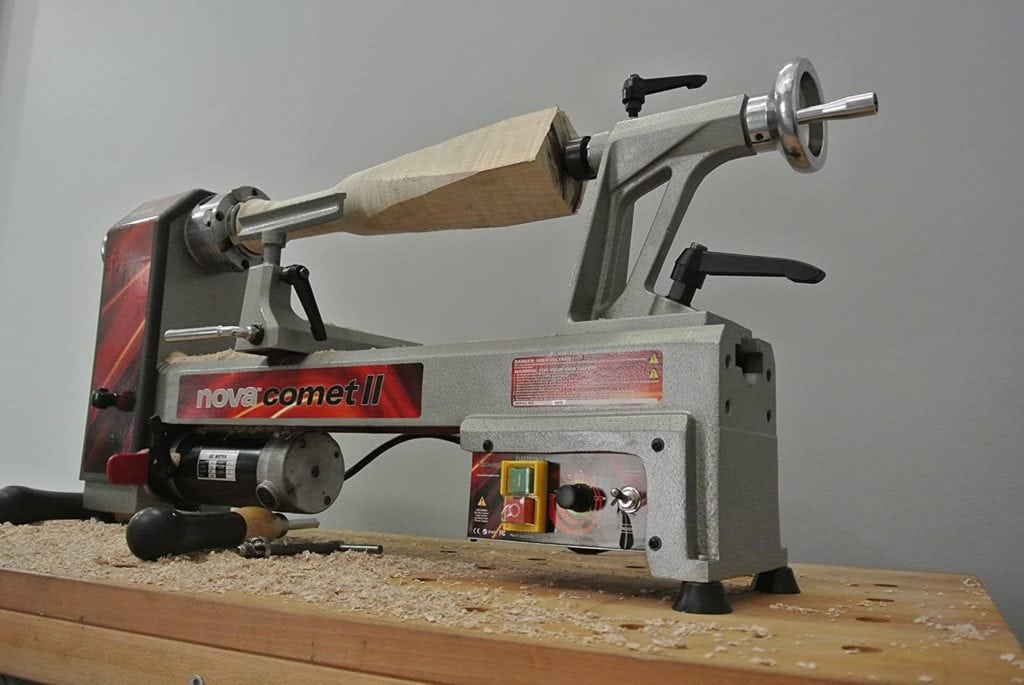actual use of Nova 71118 Comet II DR Midi Lathe