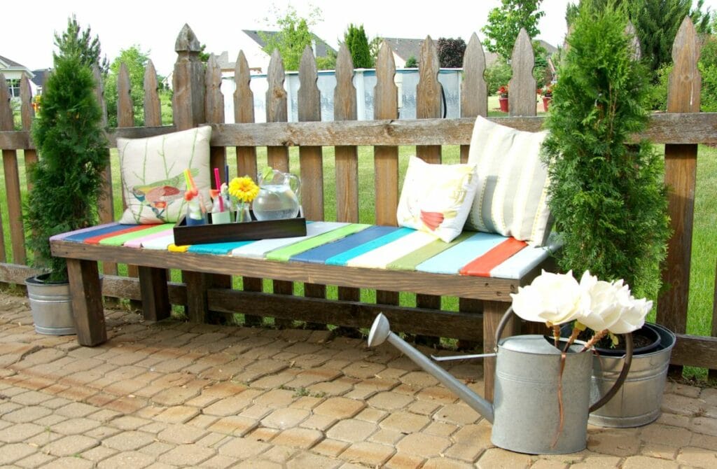 beautiful summer outdoor pallet bench diy