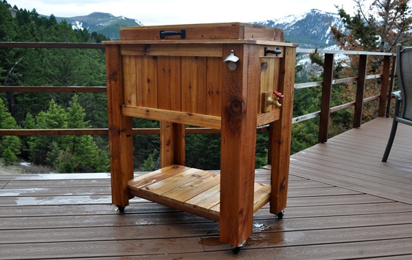 cedar ice chest plans diy cooler