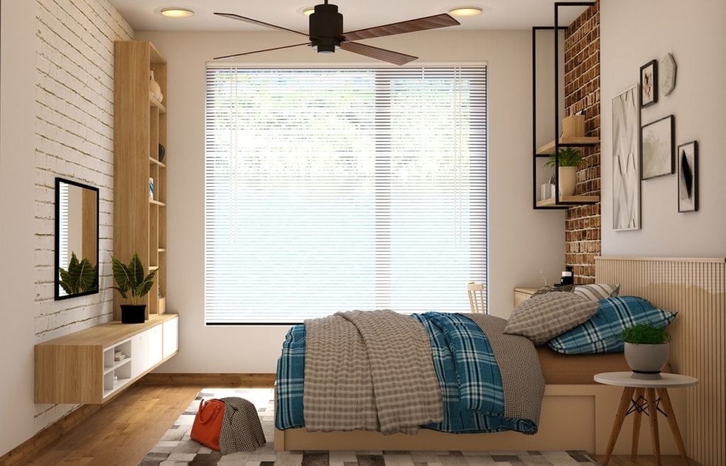 ceiling fan in the bedroom