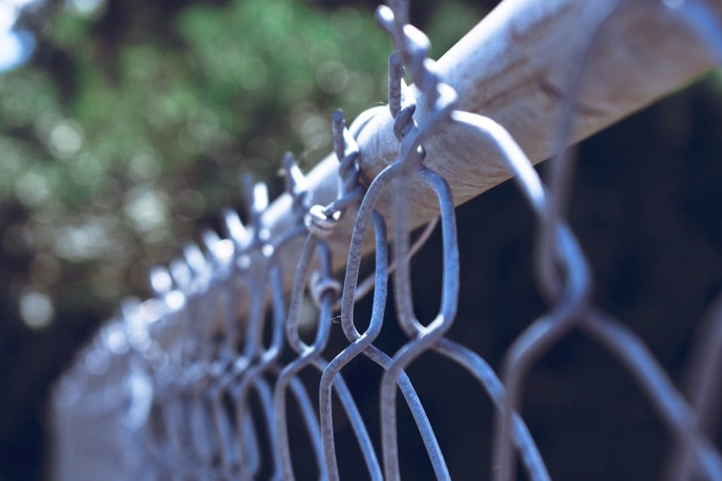 chain link fencing ends