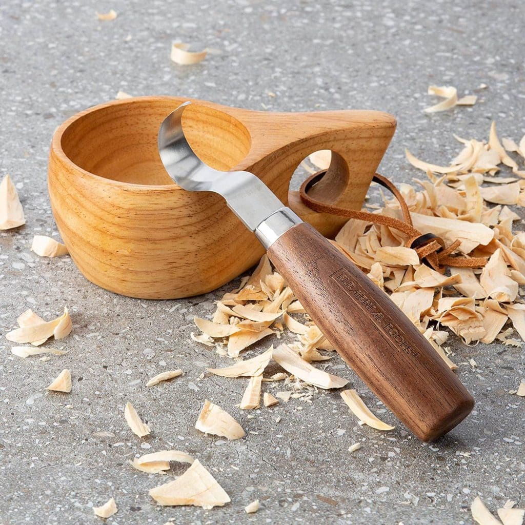close up Elemental Tools Wood Spoon Carving Knife