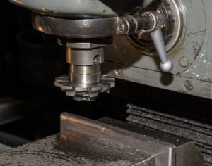 close up milling machine