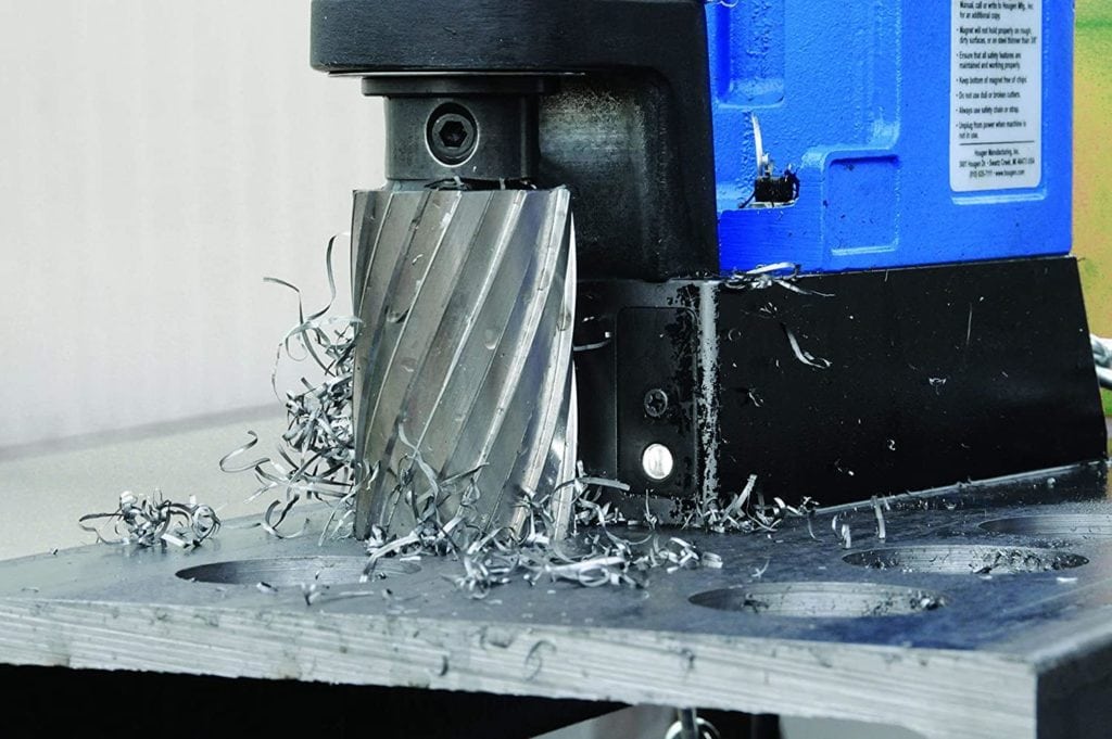 close up of Hougen HMD904 115-Volt Magnetic Drill