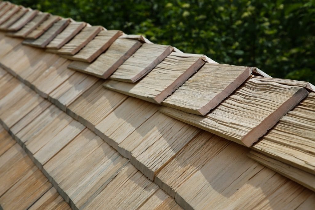 close up shingle roof