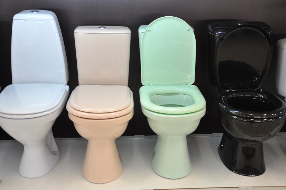 colorful toilets