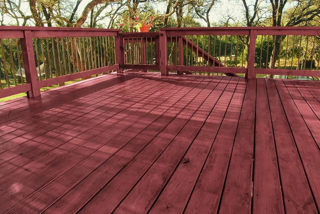 deck with KILZ Exterior Waterproofing Wood Stain