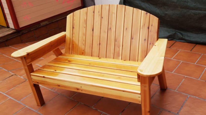 diy 2x4 adirondack bench