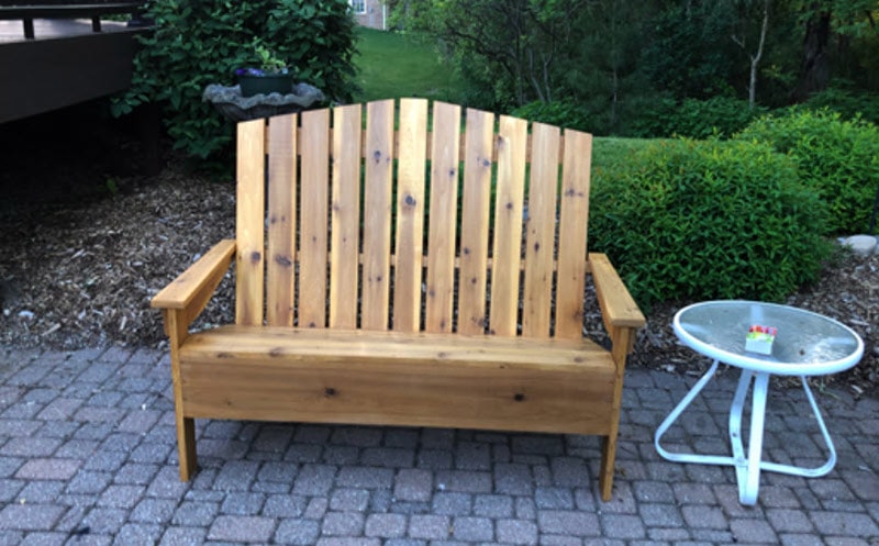 diy adirondack loveseat