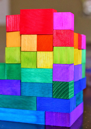 diy classic wooden blocks