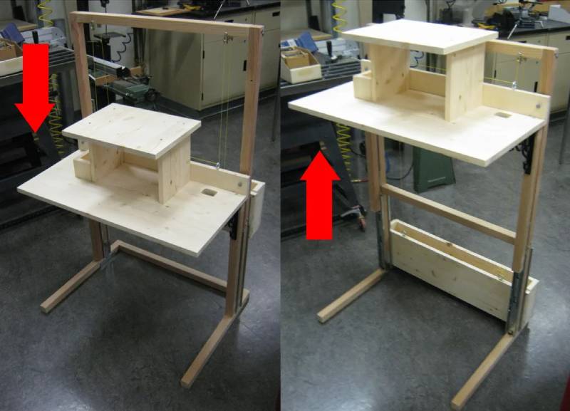 diy convertible standing-sitting desk