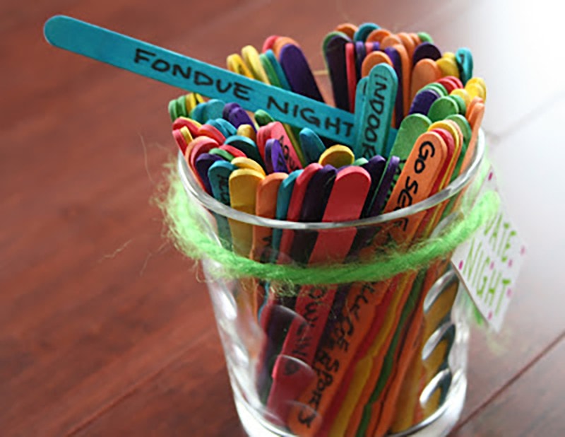 diy date night activity jar
