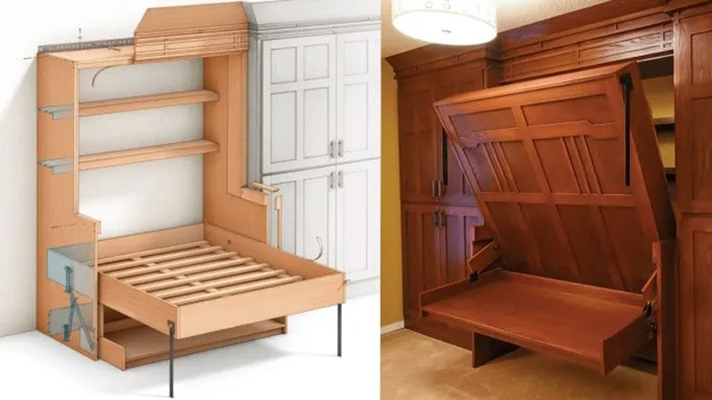 diy desk bed