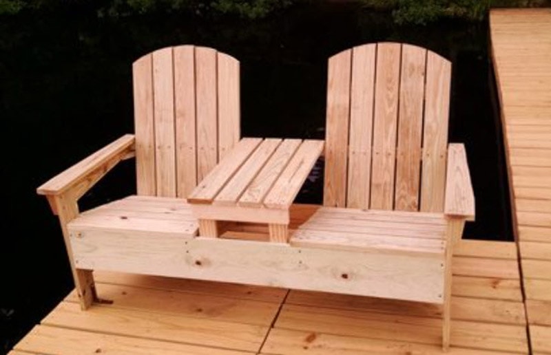 diy double adirondack chair