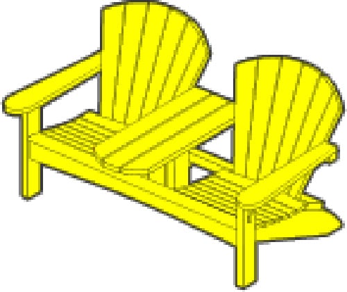 diy double adirondack chair