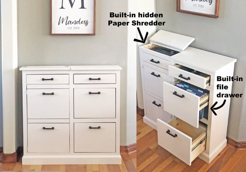 diy filing drawer
