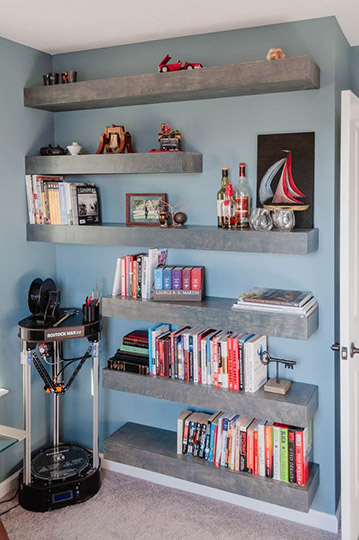 diy floating shelves