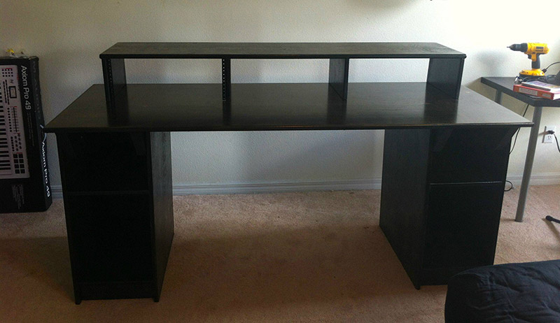 diy fully functioning studio desk