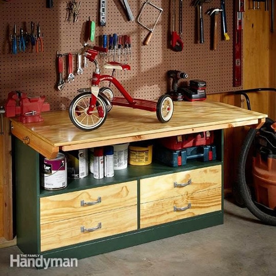 diy garage workbench