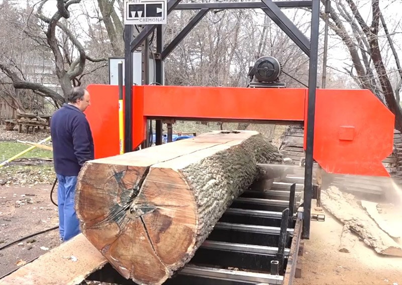 diy giant bandsaw mill