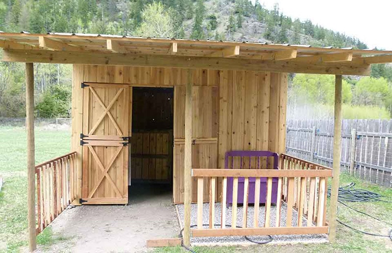 diy goat barn