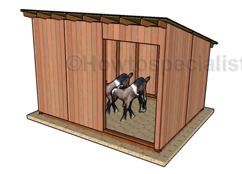 diy goat shed plans