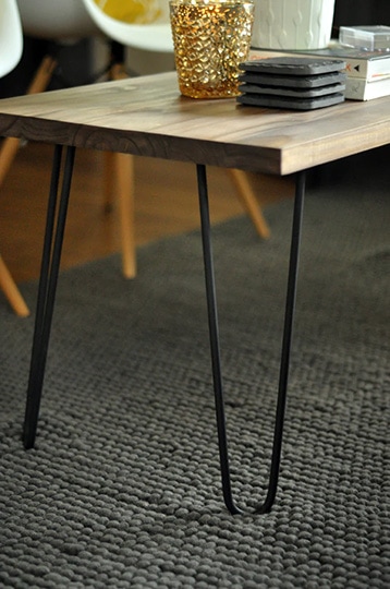 diy hairpin leg coffee table