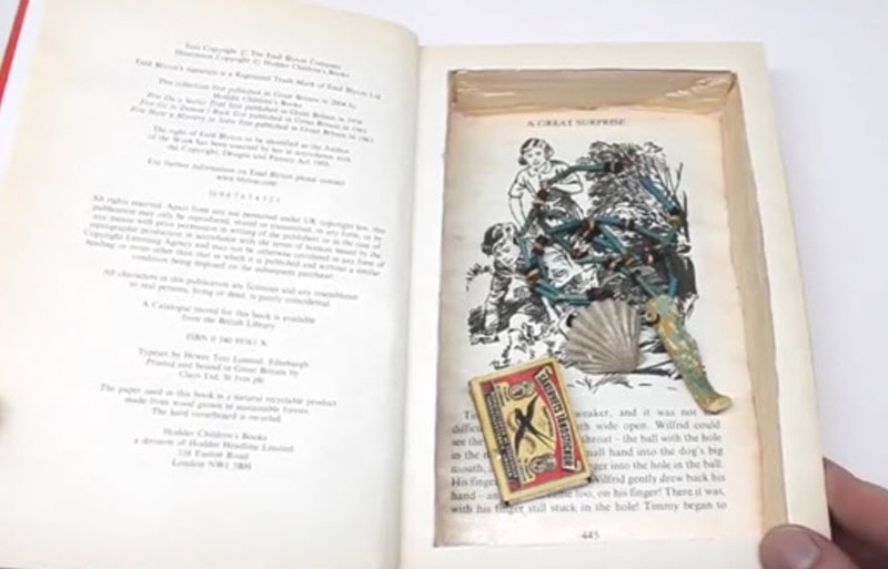 diy hollow book