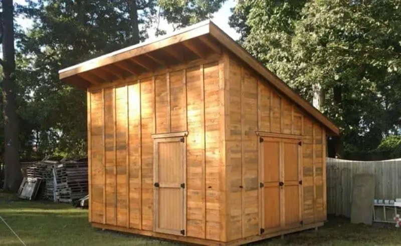 diy pallet shed