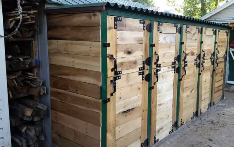 diy pallet tool shed