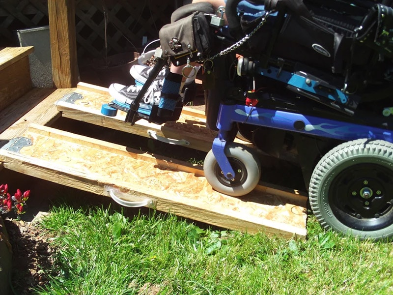 diy portable wheelchair ramp